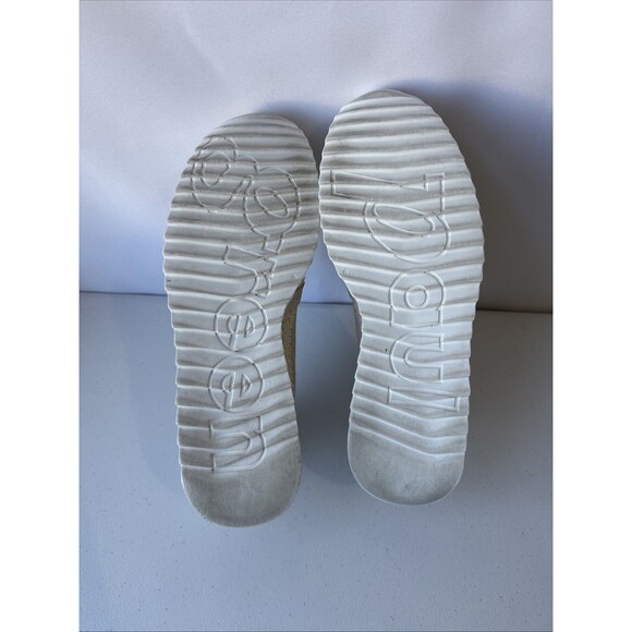 Paul Green Candice Metallic Silver Leather Platform Slip-On Sneakers Women Sz 9 - Picture 8 of 15